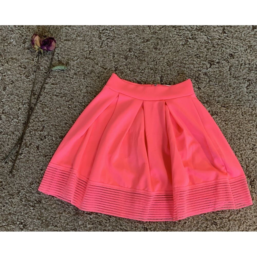 Sage Skirt Womens S Pink Pleated Zip Up Boutique‎ Ladies